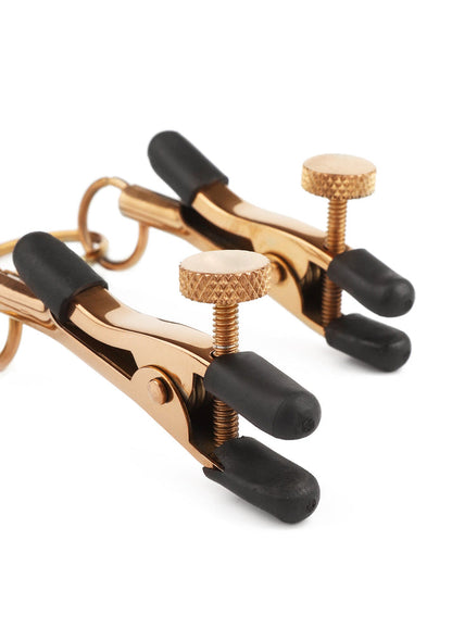 Bestel: Adjustable Nipp Clamps by Mr. Steel - bij Happytoys: de erotische sex webshop | liever Happy dan Easy ⭐⭐⭐⭐⭐