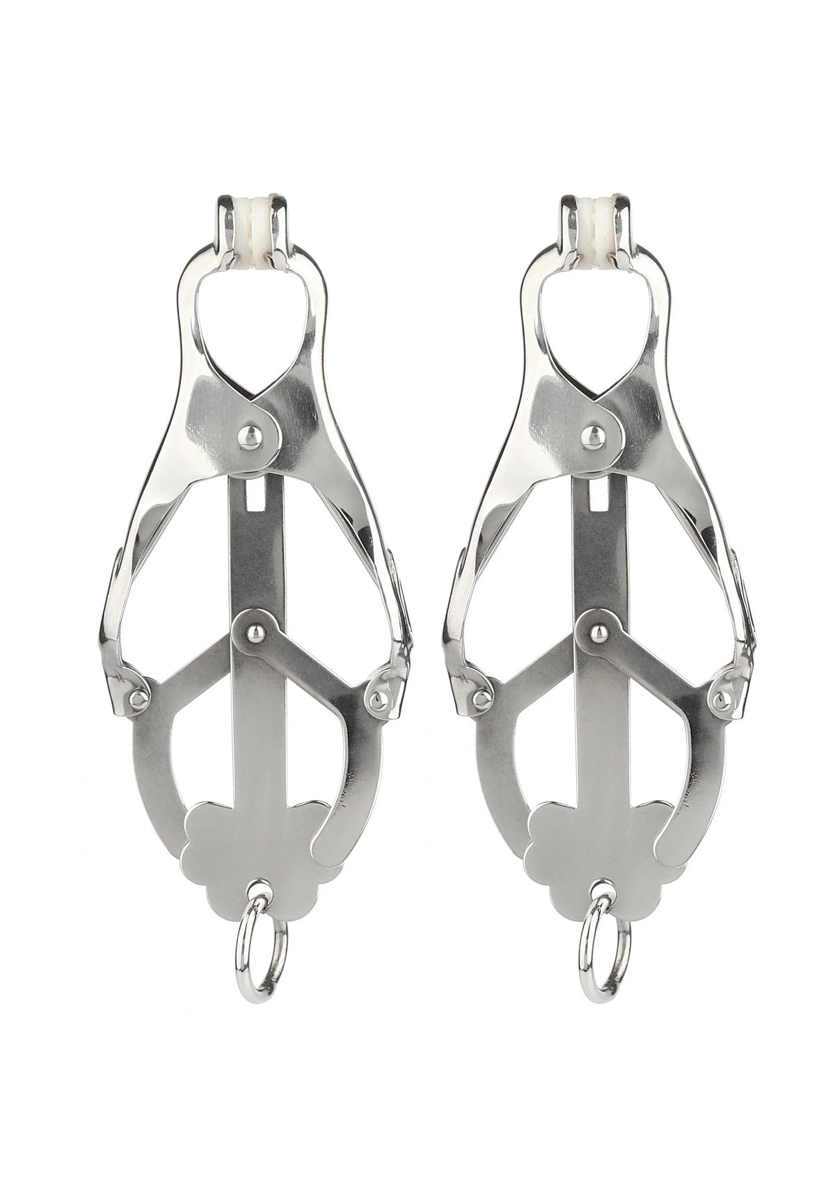 Bestel: Squeezer Nipple Clamps W Ring by Mr. Steel - bij Happytoys: de erotische sex webshop | liever Happy dan Easy ⭐⭐⭐⭐⭐