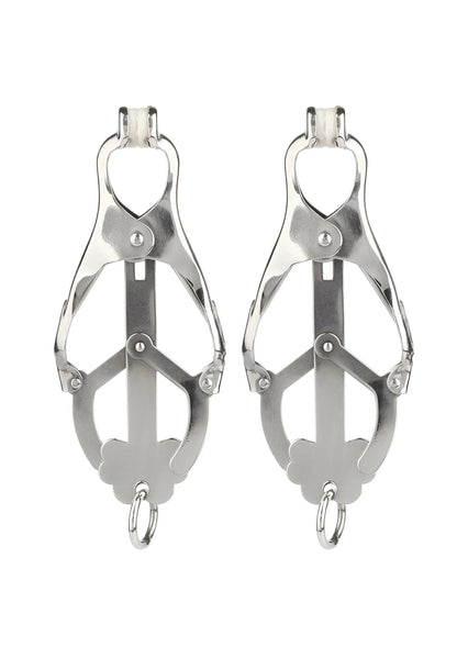 Bestel: Squeezer Nipple Clamps W Ring by Mr. Steel - bij Happytoys: de erotische sex webshop | liever Happy dan Easy ⭐⭐⭐⭐⭐