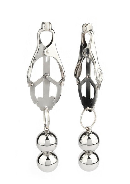 Bestel: Clover Nipple Clamps Weight by Mr. Steel - bij Happytoys: de erotische sex webshop | liever Happy dan Easy ⭐⭐⭐⭐⭐