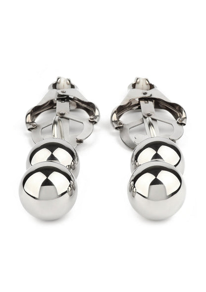 Bestel: Clover Nipple Clamps Weight by Mr. Steel - bij Happytoys: de erotische sex webshop | liever Happy dan Easy ⭐⭐⭐⭐⭐