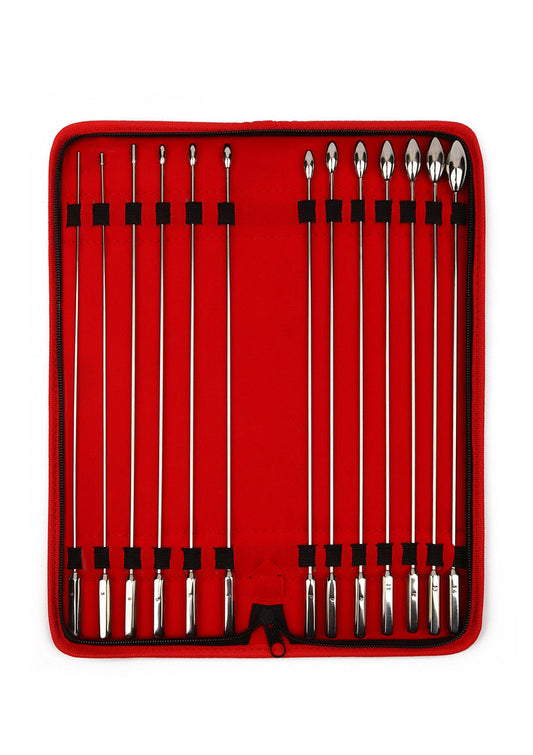 Bestel: Rosebud Urethral Sounds 13 pcs dillators by Mr. Steel - bij Happytoys: de erotische sex webshop | liever Happy dan Easy ⭐⭐⭐⭐⭐ - Default Title - 38461 - SILVER