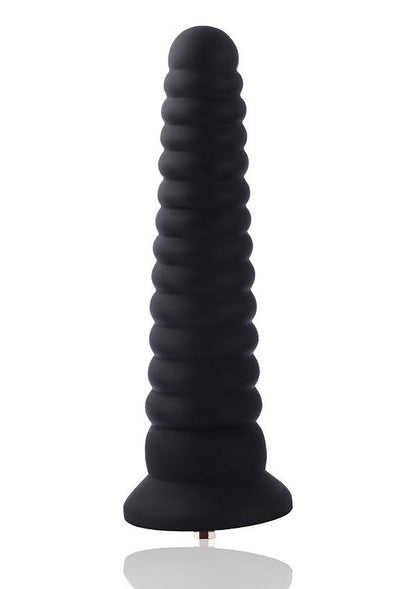 Bestel: KlicLok Ribbed Dildo 25 cm by Hismith - bij Happytoys: de erotische sex webshop | liever Happy dan Easy ⭐⭐⭐⭐⭐ - Default Title - 40035 - BLACK