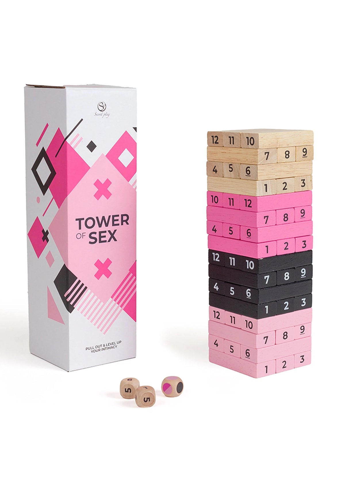 Bestel: Tower Of Sex Game by Secret Play - bij Happytoys: de erotische sex webshop | liever Happy dan Easy ⭐⭐⭐⭐⭐ - Default Title - 44338 - MULTICOLOR