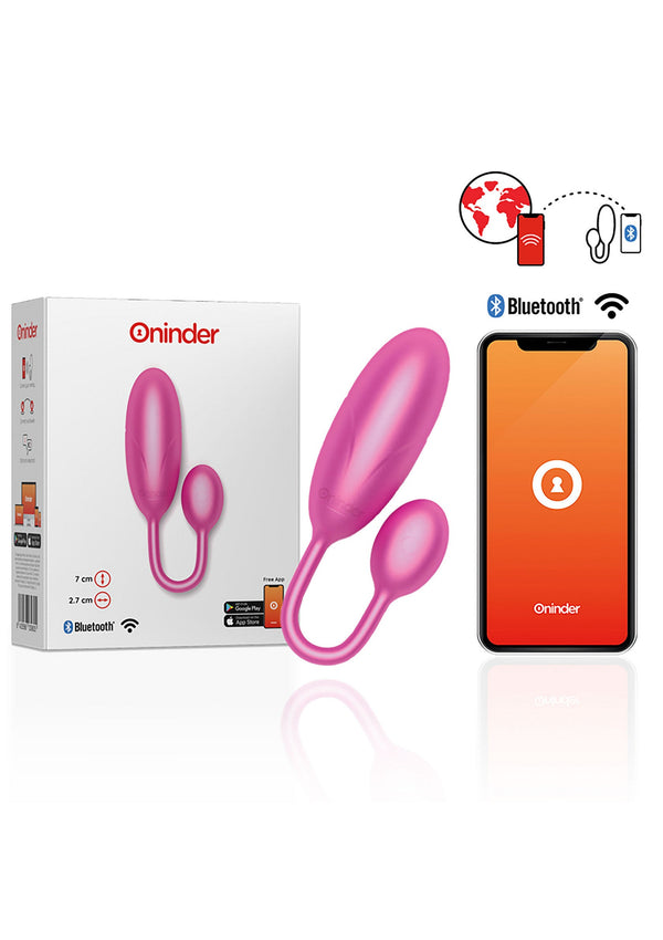 Bestel: Denver Vibrating Egg + App by Oninder - bij Happytoys: de erotische sex webshop | liever Happy dan Easy ⭐⭐⭐⭐⭐ - Roze - 54900 - PINK