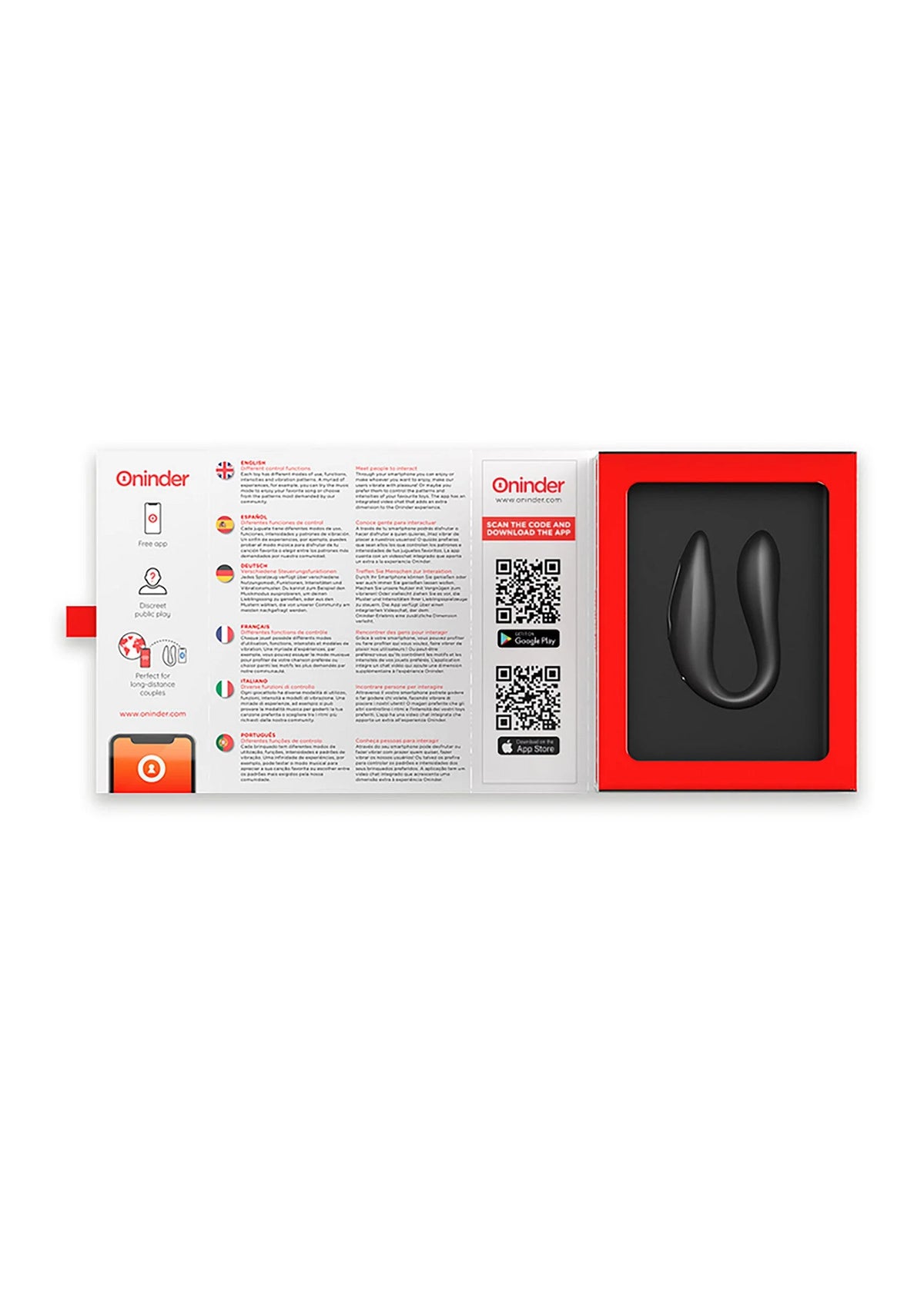 Bestel: Lisboa Double Pleasure + App by Oninder - bij Happytoys: de erotische sex webshop | liever Happy dan Easy ⭐⭐⭐⭐⭐