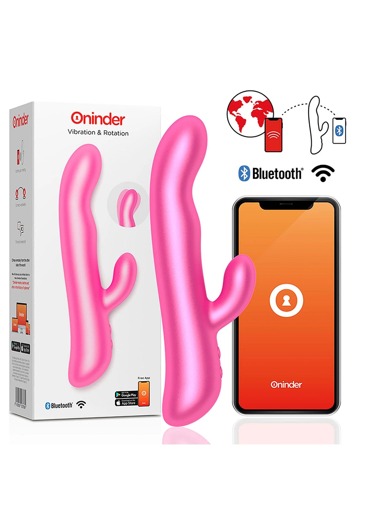 Bestel: Oslo Rabbit & Rotation + App by Oninder - bij Happytoys: de erotische sex webshop | liever Happy dan Easy ⭐⭐⭐⭐⭐ - Roze - 54905 - PINK