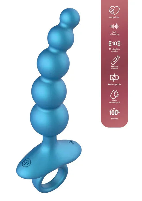 5 Balls Anal Plug Vibrating + Remote by Playhouse