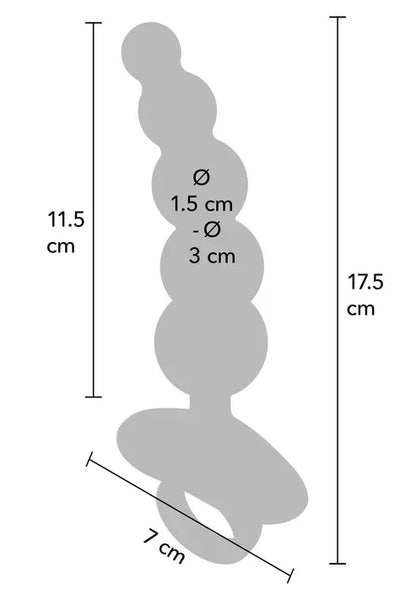 5 Balls Anal Plug Vibrating + Remote by Playhouse