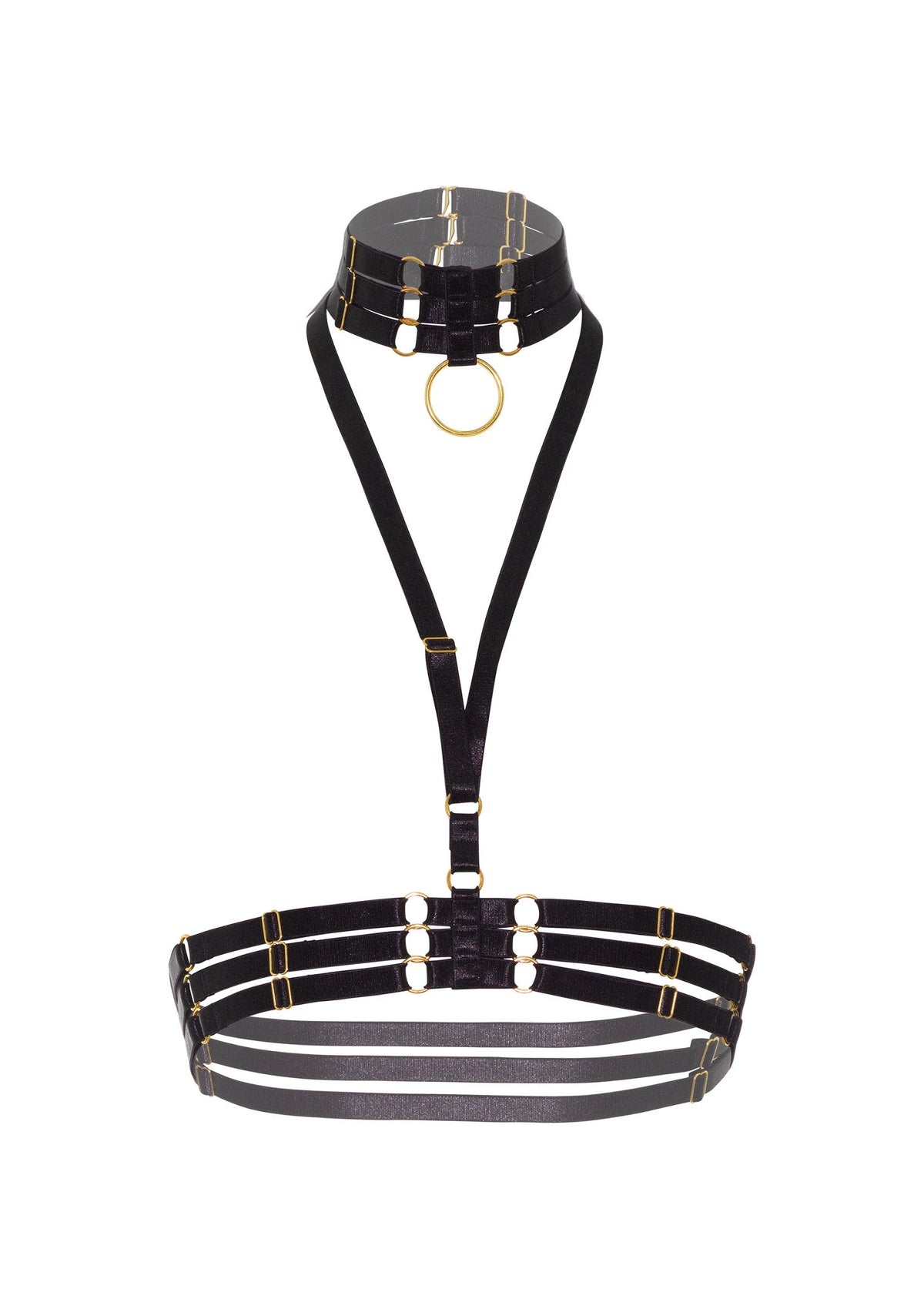 Bestel: Halter Harness Plus O - Ring Collar by Kinky Diva - bij Happytoys: de erotische sex webshop | liever Happy dan Easy ⭐⭐⭐⭐⭐