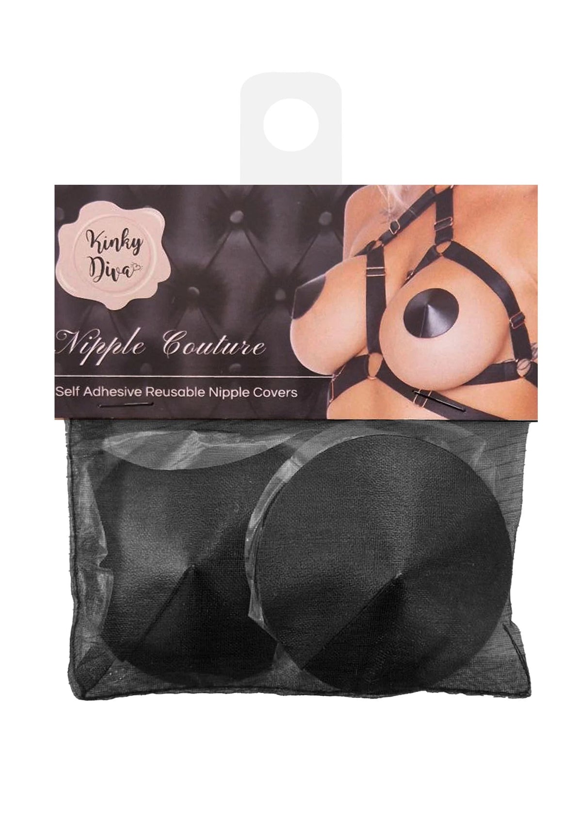 Bestel: PU Leather Nipple Covers by Kinky Diva - bij Happytoys: de erotische sex webshop | liever Happy dan Easy ⭐⭐⭐⭐⭐