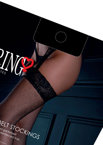 Bestel: Fishnet Garterbelt Stockings by Daring Intimates - bij Happytoys: de erotische sex webshop | liever Happy dan Easy ⭐⭐⭐⭐⭐