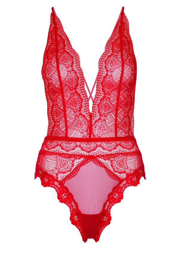 Bestel: Deep - V Lace Teddy by Daring Intimates - bij Happytoys: de erotische sex webshop | liever Happy dan Easy ⭐⭐⭐⭐⭐
