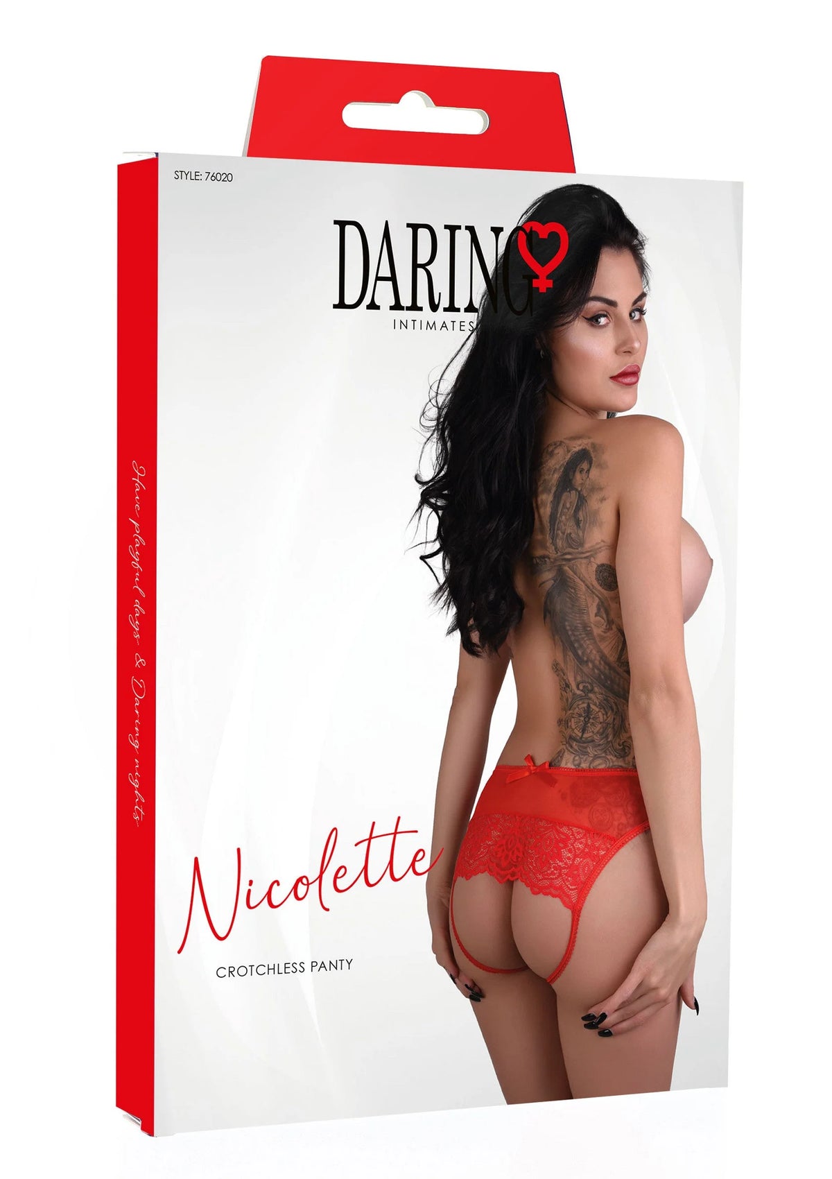 Bestel: Nicolette crotchless panty by Daring Intimates - bij Happytoys: de erotische sex webshop | liever Happy dan Easy ⭐⭐⭐⭐⭐