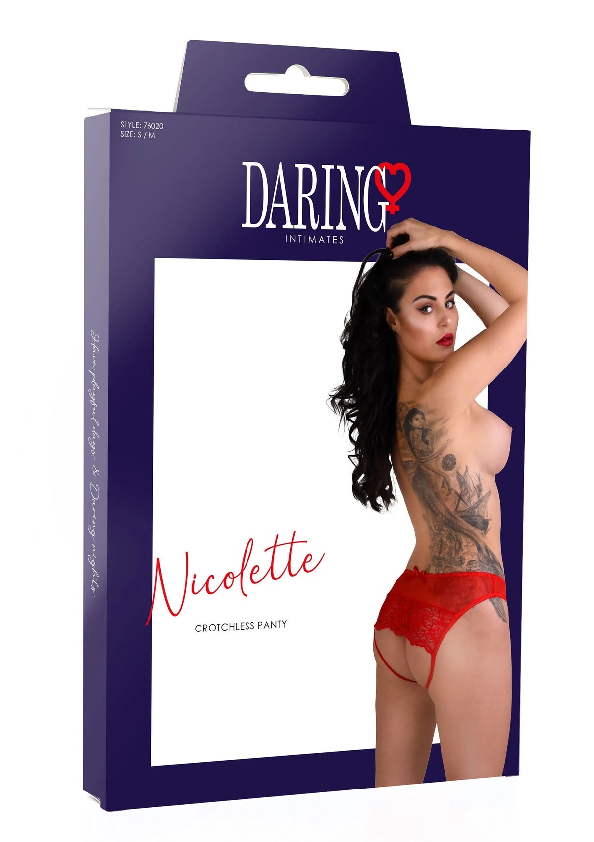 Bestel: Nicolette crotchless panty by Daring Intimates - bij Happytoys: de erotische sex webshop | liever Happy dan Easy ⭐⭐⭐⭐⭐