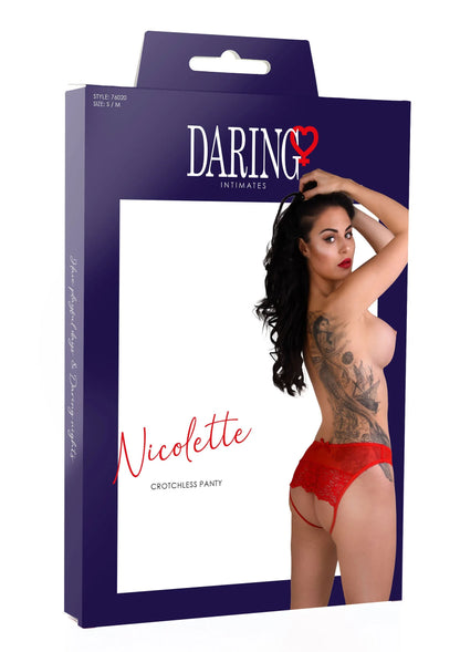 Bestel: Nicolette crotchless panty by Daring Intimates - bij Happytoys: de erotische sex webshop | liever Happy dan Easy ⭐⭐⭐⭐⭐
