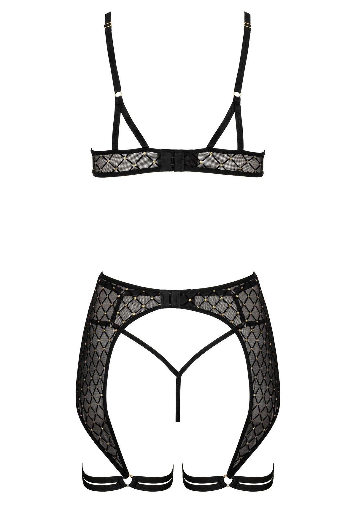 Bestel: 3 Pcs Set THP101 Lingerie tbra, panty and garter L/XL by Kotek - bij Happytoys: de erotische sex webshop | liever Happy dan Easy ⭐⭐⭐⭐⭐