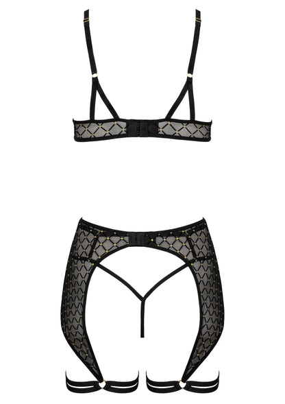 Bestel: 3 Pcs Set THP101 Lingerie tbra, panty and garter L/XL by Kotek - bij Happytoys: de erotische sex webshop | liever Happy dan Easy ⭐⭐⭐⭐⭐