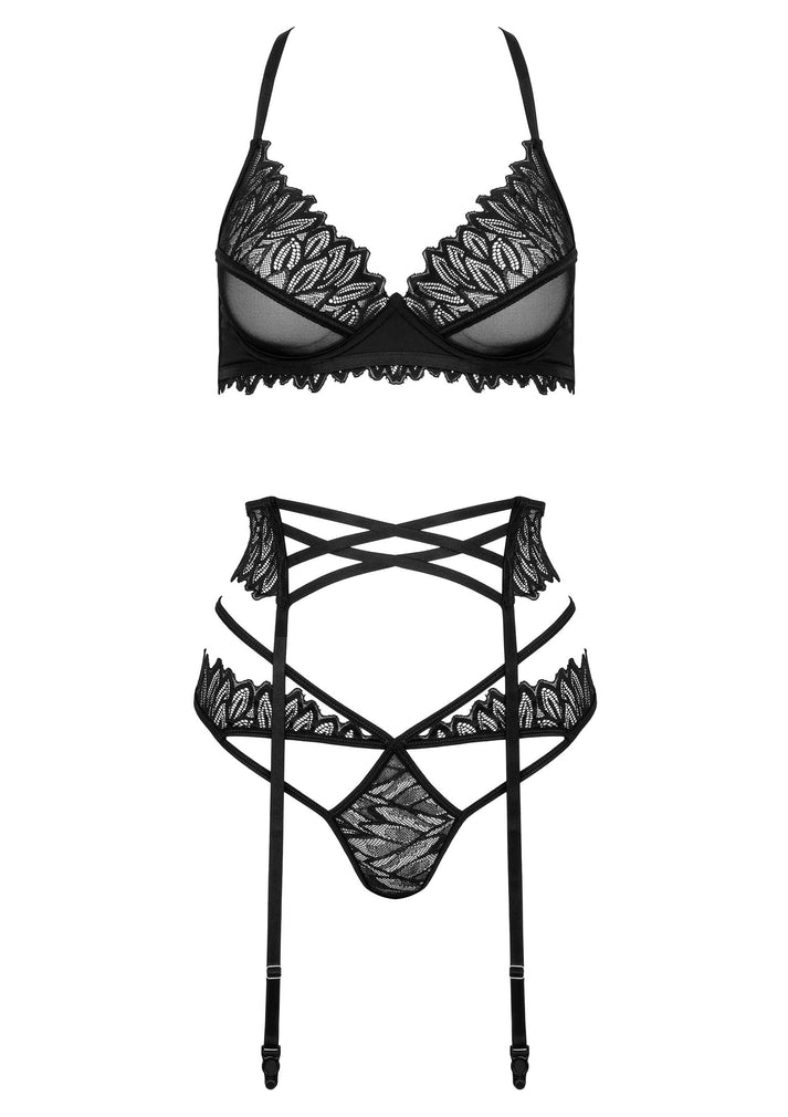 Bestel: 3 Pcs Set THP102 Bra, Panty and garter set by Kotek - bij Happytoys: de erotische sex webshop | liever Happy dan Easy ⭐⭐⭐⭐⭐