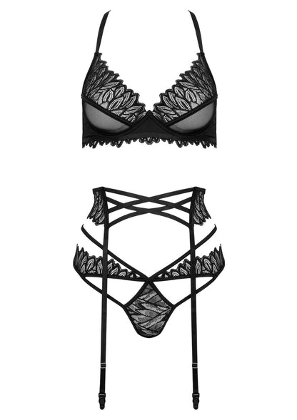 Bestel: 3 Pcs Set THP102 Bra, Panty and garter set by Kotek - bij Happytoys: de erotische sex webshop | liever Happy dan Easy ⭐⭐⭐⭐⭐