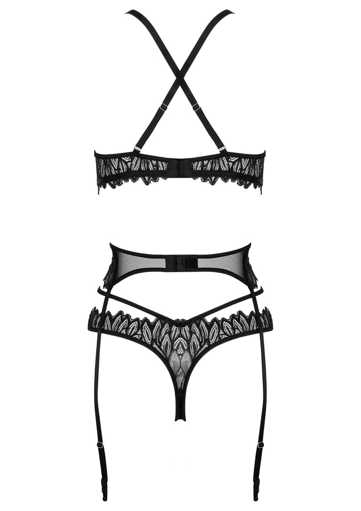 Bestel: 3 Pcs Set THP102 Bra, Panty and garter set by Kotek - bij Happytoys: de erotische sex webshop | liever Happy dan Easy ⭐⭐⭐⭐⭐