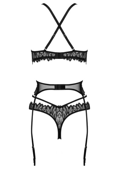 Bestel: 3 Pcs Set THP102 Bra, Panty and garter set by Kotek - bij Happytoys: de erotische sex webshop | liever Happy dan Easy ⭐⭐⭐⭐⭐