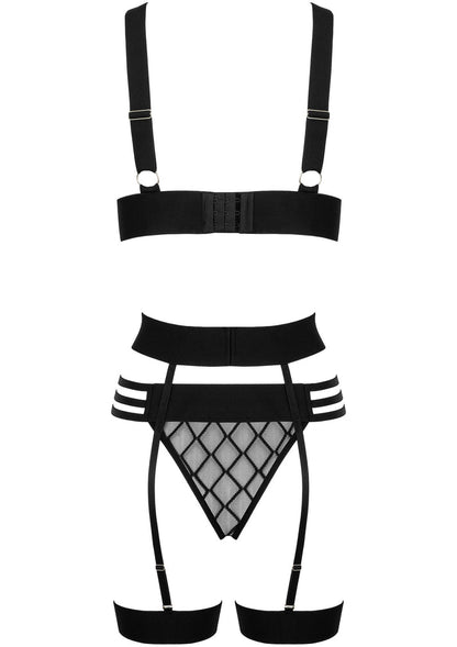 Bestel: 3 Pcs Set THP105 lingerie set bra, panty and garter by Kotek - bij Happytoys: de erotische sex webshop | liever Happy dan Easy ⭐⭐⭐⭐⭐