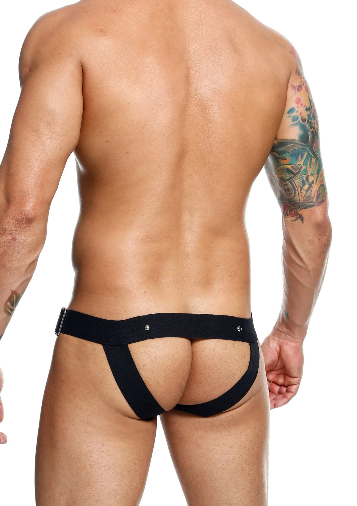 Bestel: DNGEON Cockring Jockstrap by MOB Eroticwear Dngeon - bij Happytoys: de erotische sex webshop | liever Happy dan Easy ⭐⭐⭐⭐⭐