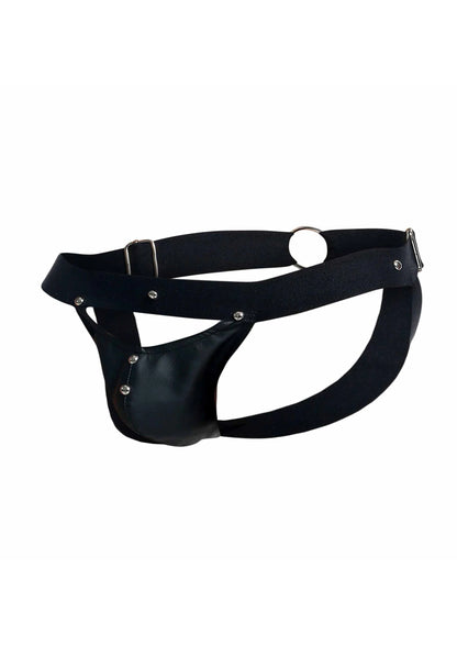 Bestel: DNGEON Peakaboo Jock - bij Happytoys: de erotische sex webshop | liever Happy dan Easy ⭐⭐⭐⭐⭐ - Default Title - 81293 - BLACK - O/S