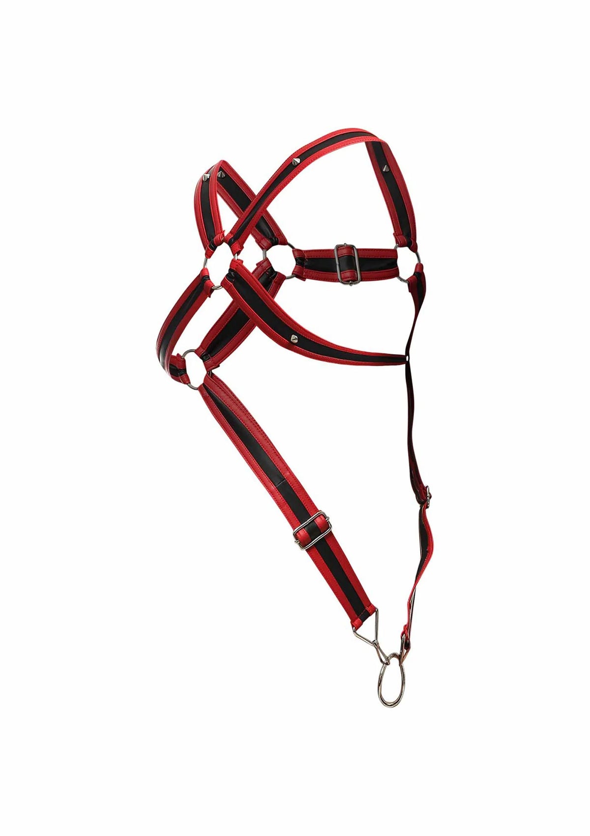 Bestel: DNGEON Cross Cockring Harness by MOB - bij Happytoys: de erotische sex webshop | liever Happy dan Easy ⭐⭐⭐⭐⭐