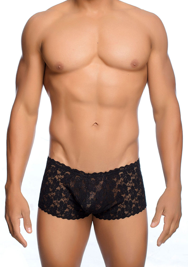 Bestel: Rose Lace Boy Short by MOB Eroticwear - bij Happytoys: de erotische sex webshop | liever Happy dan Easy ⭐⭐⭐⭐⭐