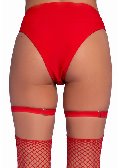 Bestel: Studded Thigh High Garter with Mini Hearts (Red) by Leg Avenue - bij Happytoys: de erotische sex webshop | liever Happy dan Easy ⭐⭐⭐⭐⭐