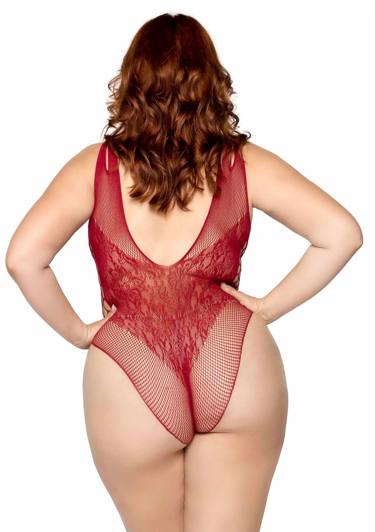 Bestel: Plus Seamless Bodysuit with Shoulder Straps by Leg Avenue - bij Happytoys: de erotische sex webshop | liever Happy dan Easy ⭐⭐⭐⭐⭐