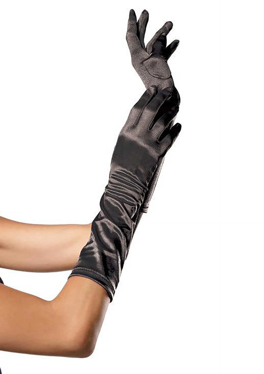 Bestel: Elbow Length Satin Gloves - bij Happytoys: de erotische sex webshop | liever Happy dan Easy ⭐⭐⭐⭐⭐ - Default Title - 82076 - BLACK - O/S