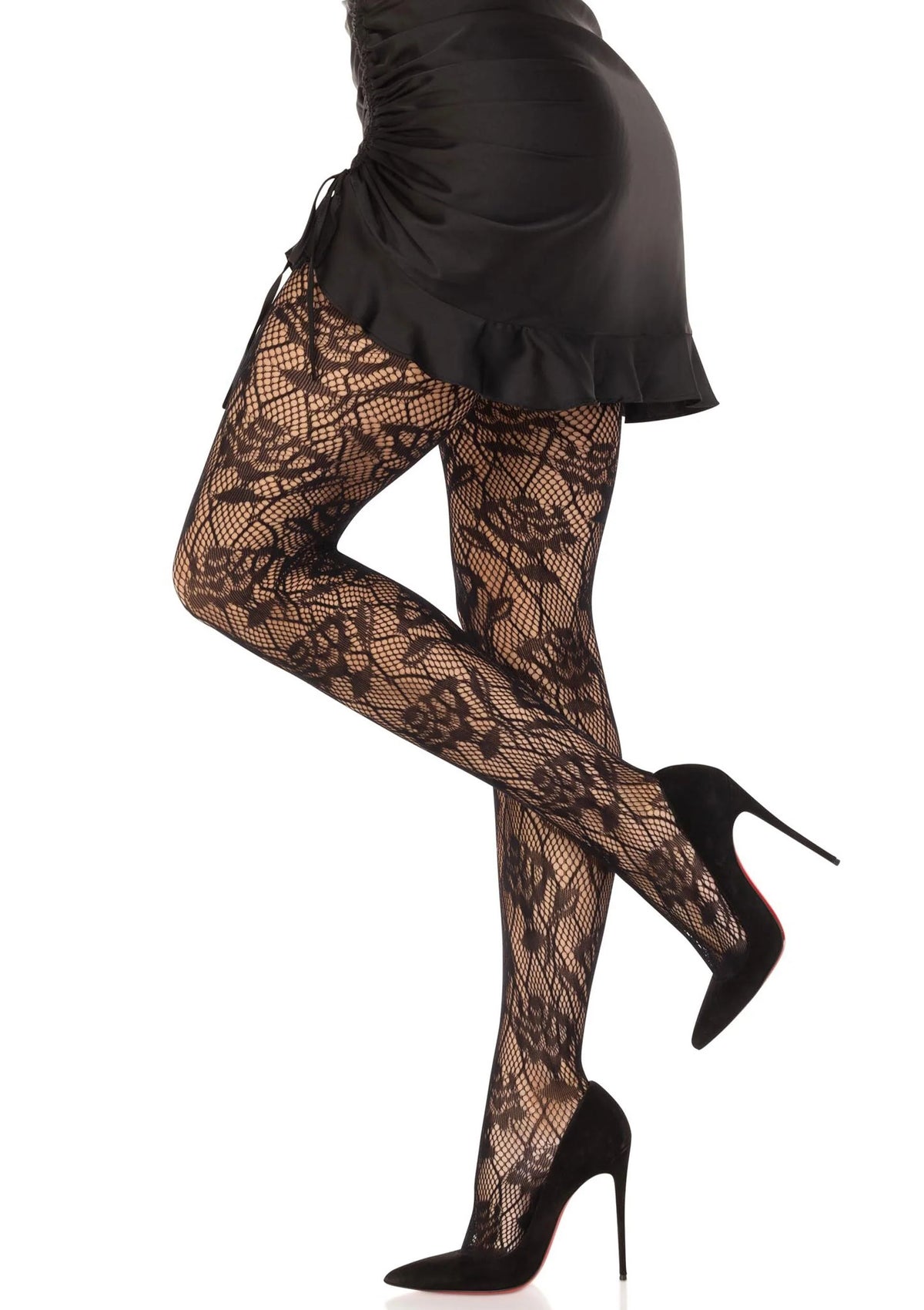Bestel: Wild Rose Net Pantyhose by Leg Avenue - bij Happytoys: de erotische sex webshop | liever Happy dan Easy ⭐⭐⭐⭐⭐