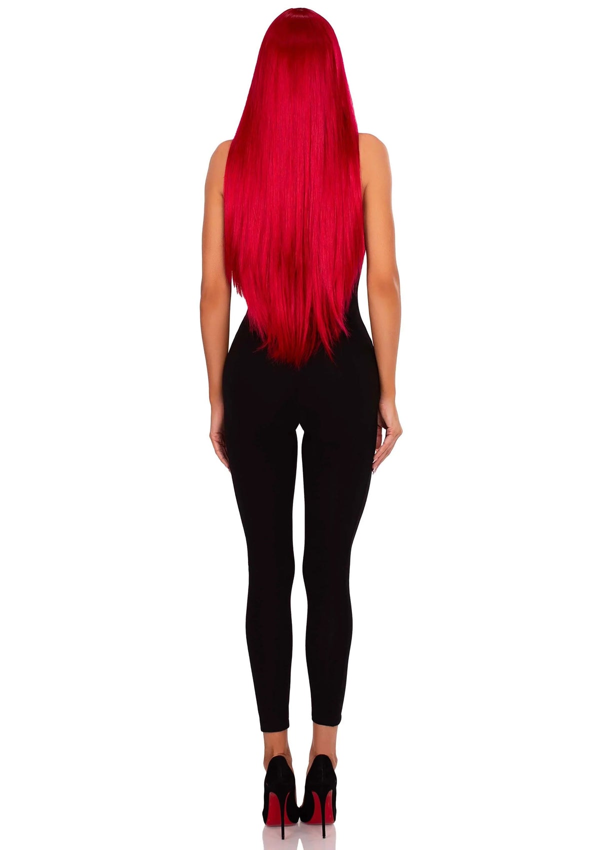 Bestel: Long Straight Center Part Wig (Red) by Leg Avenue - bij Happytoys: de erotische sex webshop | liever Happy dan Easy ⭐⭐⭐⭐⭐