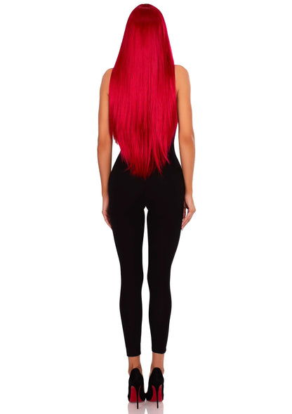 Bestel: Long Straight Center Part Wig (Red) by Leg Avenue - bij Happytoys: de erotische sex webshop | liever Happy dan Easy ⭐⭐⭐⭐⭐