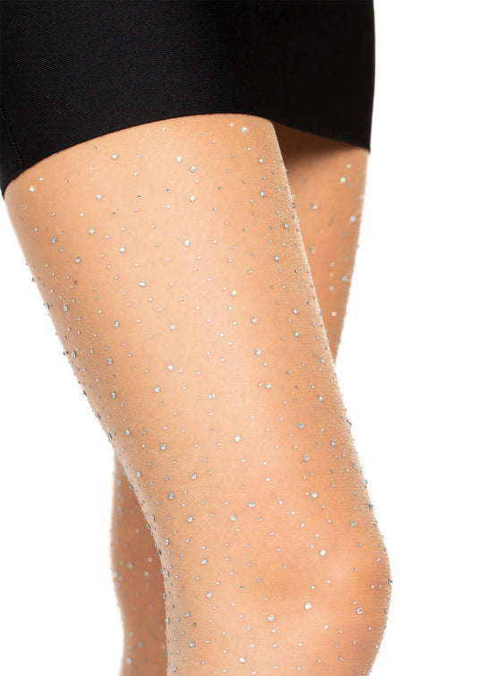 Bestel: Sheer Rhinestone Elastane Pantyhose - bij Happytoys: de erotische sex webshop | liever Happy dan Easy ⭐⭐⭐⭐⭐