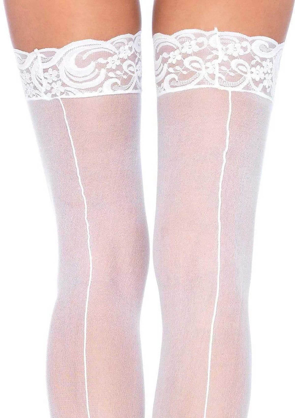 Bestel: Sheer Stockings With Backseam by Leg Avenue - bij Happytoys: de erotische sex webshop | liever Happy dan Easy ⭐⭐⭐⭐⭐