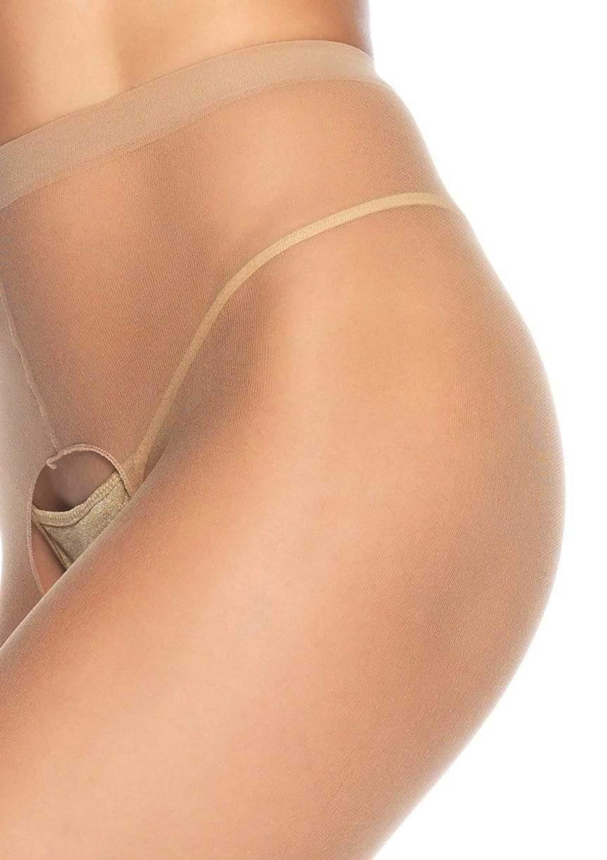 Bestel: Sheer Crotchless Pantyhose by Leg Avenue - bij Happytoys: de erotische sex webshop | liever Happy dan Easy ⭐⭐⭐⭐⭐