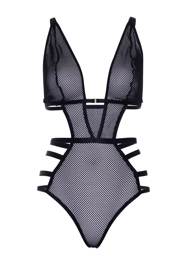 Bestel: Strappy Teddy With Adjustable Straps by Leg Avenue - bij Happytoys: de erotische sex webshop | liever Happy dan Easy ⭐⭐⭐⭐⭐ - S - 86541 - BLACK - S