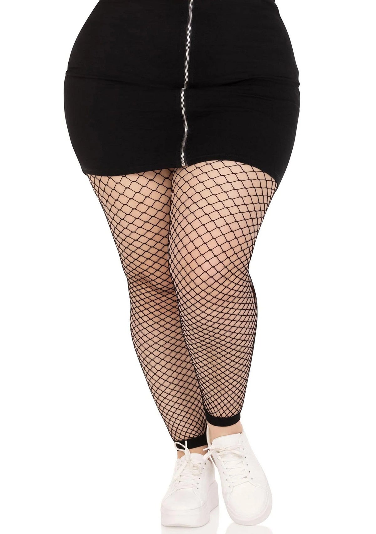 Bestel: Plus Industrial Net Footless Tights - bij Happytoys: de erotische sex webshop | liever Happy dan Easy ⭐⭐⭐⭐⭐
