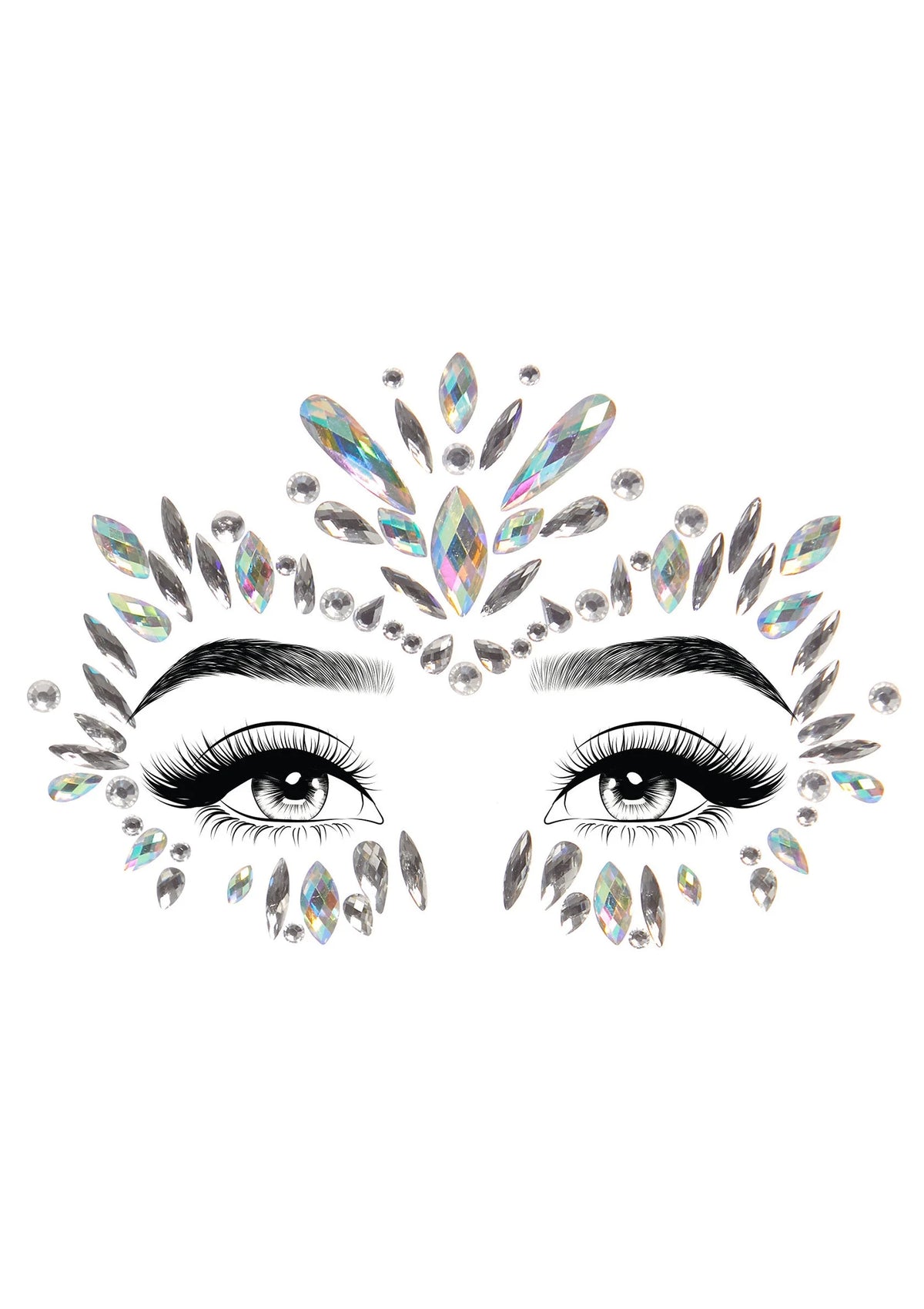 Bestel: Leg Avenue Iris face jewels sticker - bij Happytoys: de erotische sex webshop | liever Happy dan Easy ⭐⭐⭐⭐⭐ - Default Title - 87992 - CLEAR - O/S