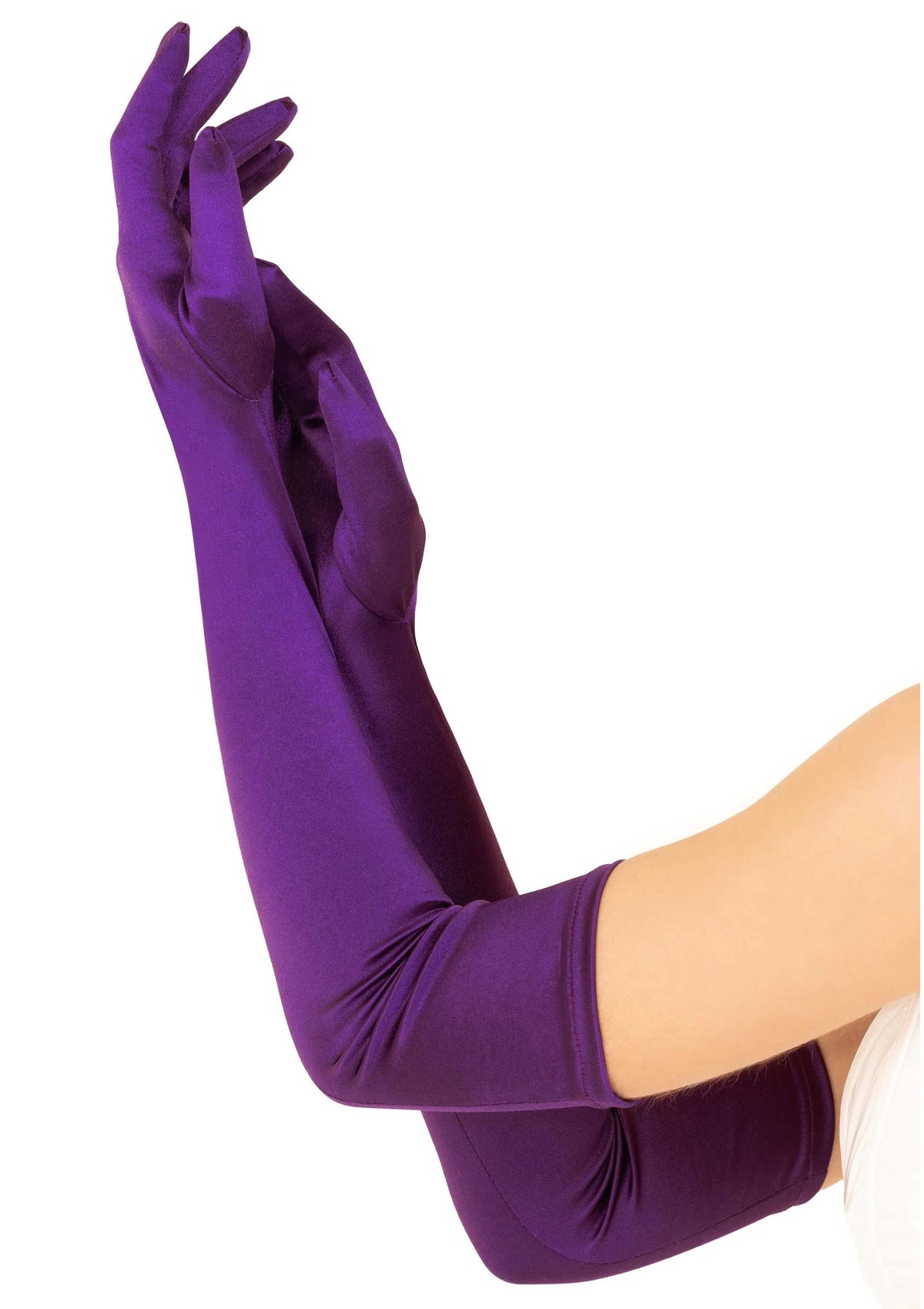 Bestel: Extra Long Satin Gloves by Leg Avenue - bij Happytoys: de erotische sex webshop | liever Happy dan Easy ⭐⭐⭐⭐⭐ - Paars - 88001 - PURPLE - O/S
