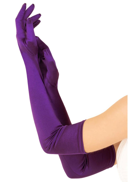 Bestel: Extra Long Satin Gloves by Leg Avenue - bij Happytoys: de erotische sex webshop | liever Happy dan Easy ⭐⭐⭐⭐⭐ - Paars - 88001 - PURPLE - O/S