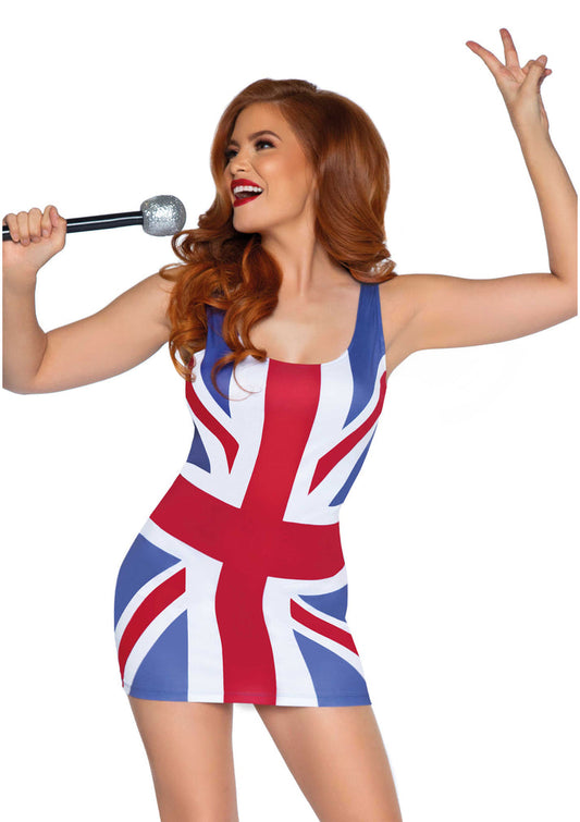 Bestel: British Flag Dress by Leg Avenue - bij Happytoys: de erotische sex webshop | liever Happy dan Easy ⭐⭐⭐⭐⭐ - M/L - 88230 - MULTICOLOR - M/L