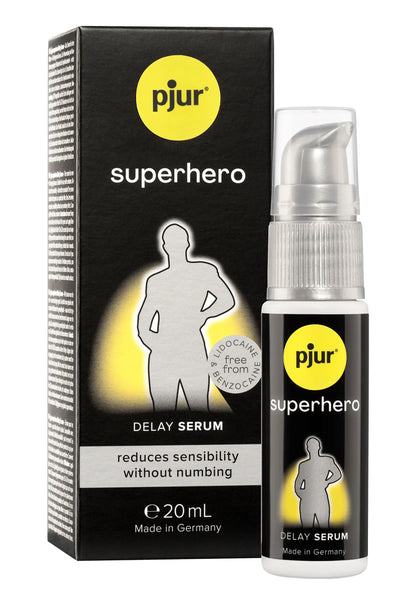 Bestel: Superhero Delay Serum 20 ml by Pjur - bij Happytoys: de erotische sex webshop | liever Happy dan Easy ⭐⭐⭐⭐⭐ - Default Title - 90059 - NATUREL - 20