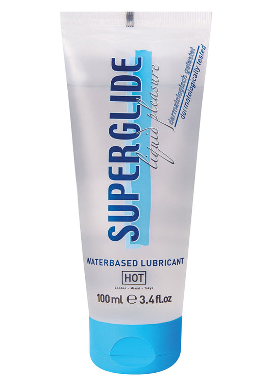 Bestel: Superglide Liquid Pleasure Lube 100 ml by Hot - bij Happytoys: de erotische sex webshop | liever Happy dan Easy ⭐⭐⭐⭐⭐ - Default Title - 90204 - NATUREL - 100
