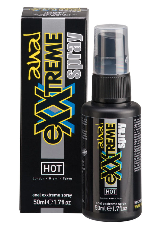 Bestel: Anal Exxtreme Spray 50 ml by Hot - bij Happytoys: de erotische sex webshop | liever Happy dan Easy ⭐⭐⭐⭐⭐ - Default Title - 90264 - NATUREL - 50