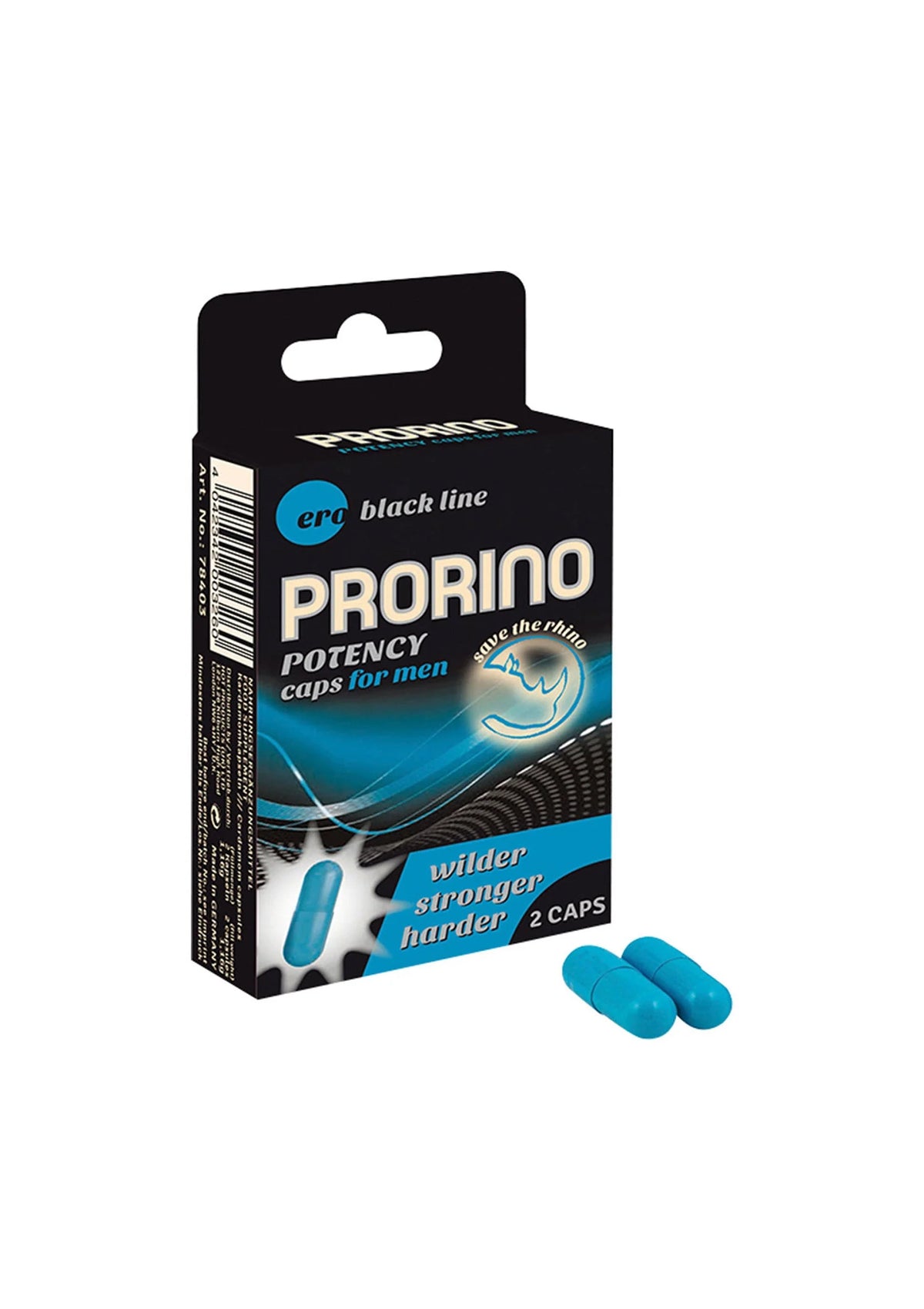 Bestel: Prorino Potency Caps For Men 2 pcs by Hot Prorino - bij Happytoys: de erotische sex webshop | liever Happy dan Easy ⭐⭐⭐⭐⭐ - Default Title - 90365 - NATUREL